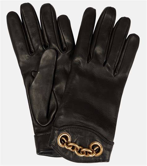 SAINT LAURENT Leather gloves 